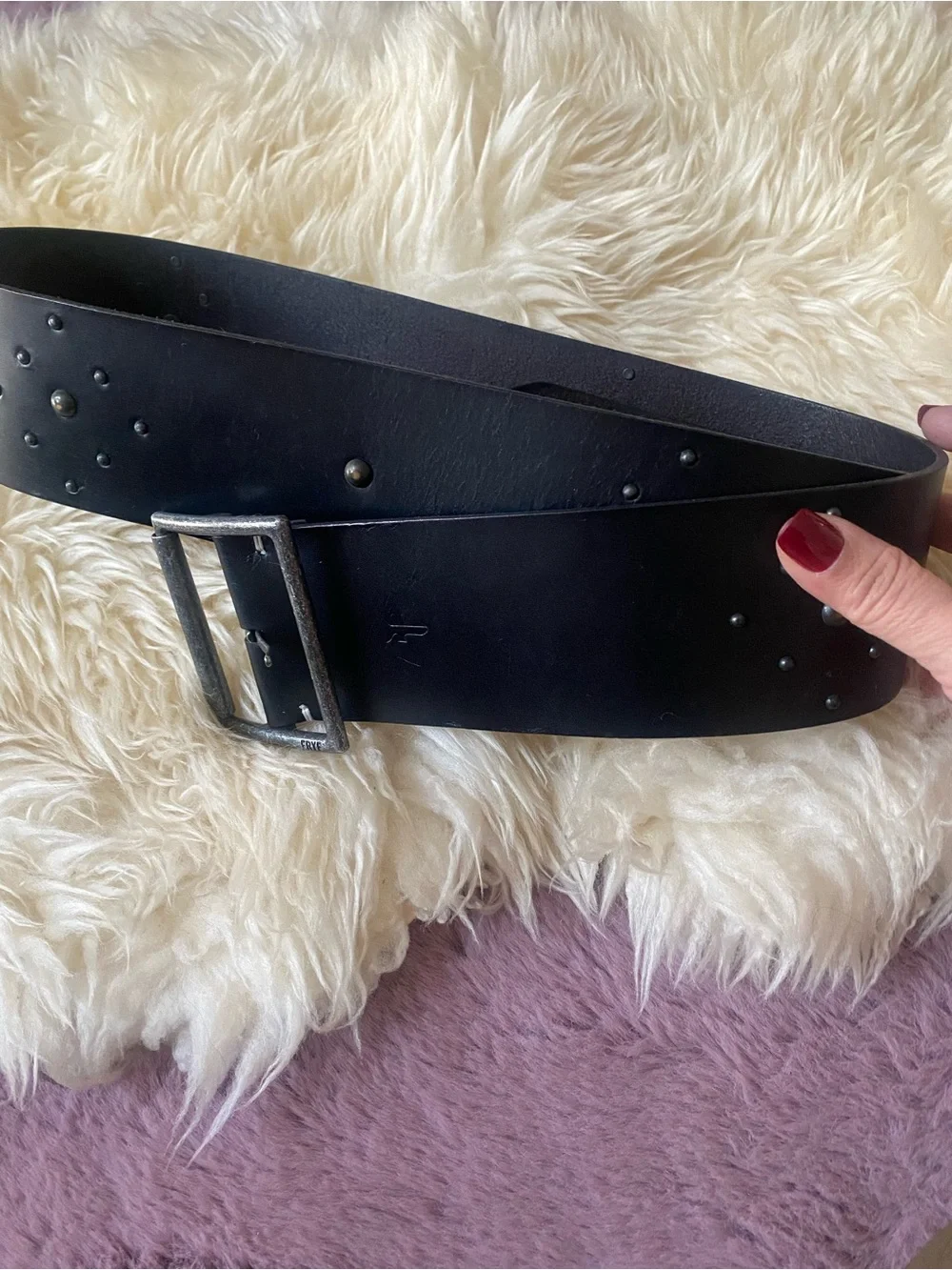 Frye black leather